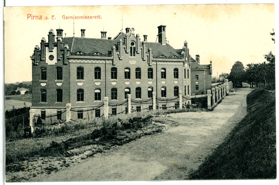 05890-Pirna-1905-Kaserne - Neues Garnisonlazarett-Brück & Sohn Kunstverlag