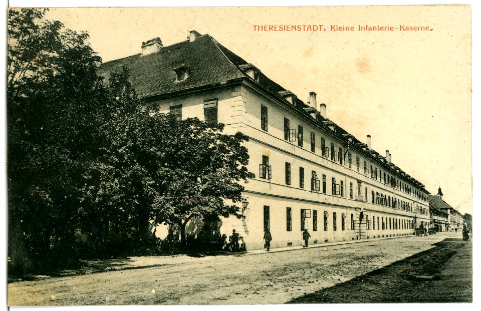 03355-Theresienstadt-1903-Kleine Kaserne des K. K. Infanterie-Regiments Nr. 92-Brück & Sohn Kunstverlag