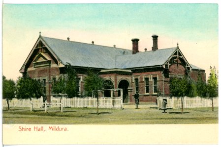 05983-Mildura-1905-Shire Hall-Brück & Sohn Kunstverlag