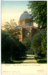 03831-Köslin-1903-Blick von den Anlagen auf die Synagoge-Brück & Sohn Kunstverlag