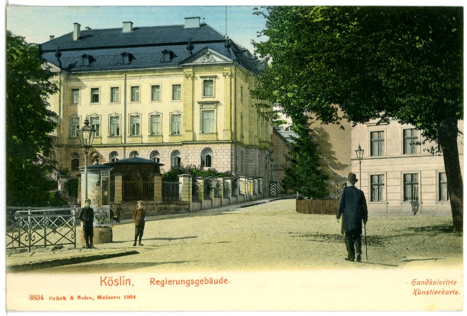 03834-Köslin-1903-Regierungsgebäude-Brück & Sohn Kunstverlag