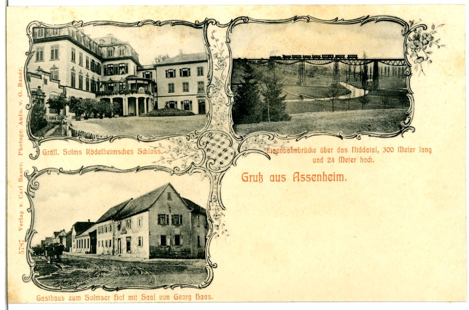 05787-Assenheim-1905-Verschiedene Stadtansichten-Brück & Sohn Kunstverlag