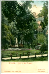 03802-Grimma-1903-in den Anlagen-Brück & Sohn Kunstverlag