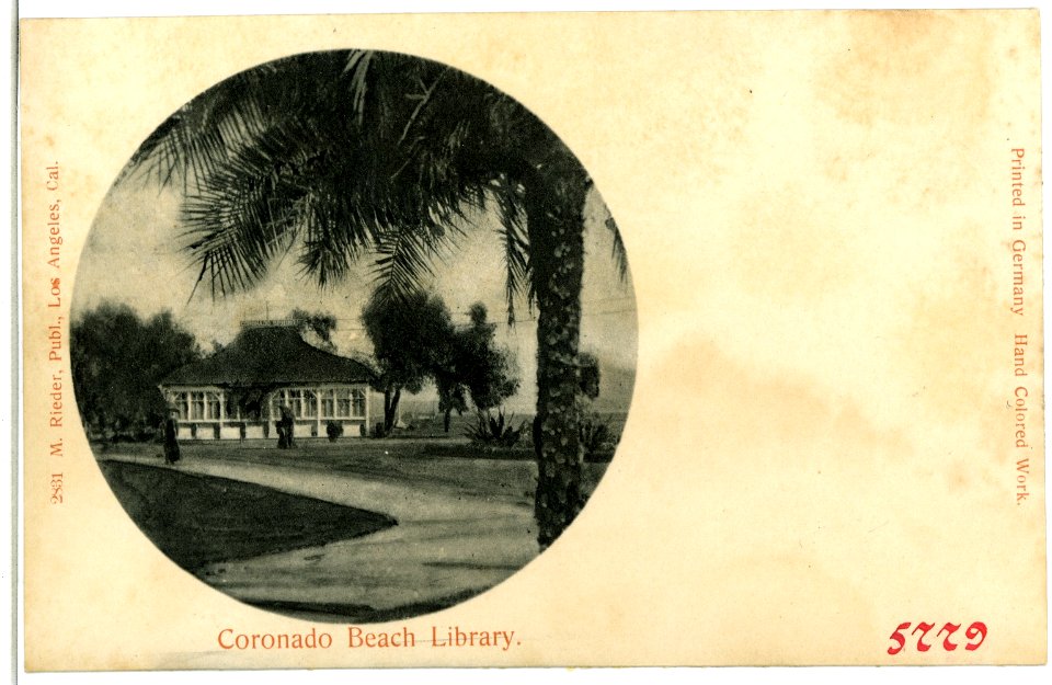 05779-Coronado-1905-Coronado Beach Library-Brück & Sohn Kunstverlag