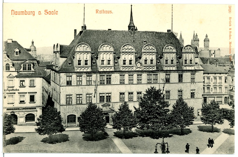 05820-Naumburg-1905-Rathaus-Brück & Sohn Kunstverlag
