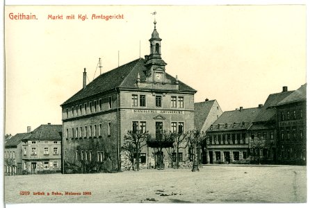 06219-Geithain-1905-Markt mit königlichem Amtsgericht-Brück & Sohn Kunstverlag