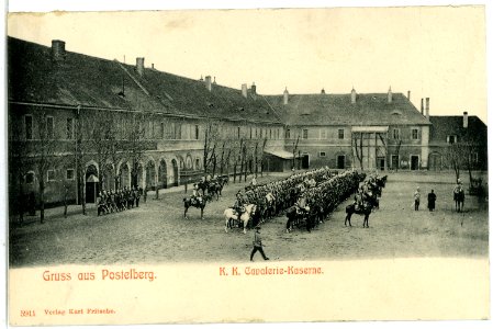 05911-Postelberg-1905-K. K. Cavalerie-Kaserne-Brück & Sohn Kunstverlag
