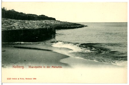 06339-Kolberg-1905-Strandpartie in der Maikuhle-Brück & Sohn Kunstverlag