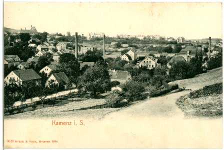 03810-Kamenz-1903-Blick über Kamenz-Brück & Sohn Kunstverlag