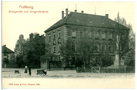 06266-Frohburg-1905-Amtsgericht und Kriegerdenkmal-Brück & Sohn Kunstverlag