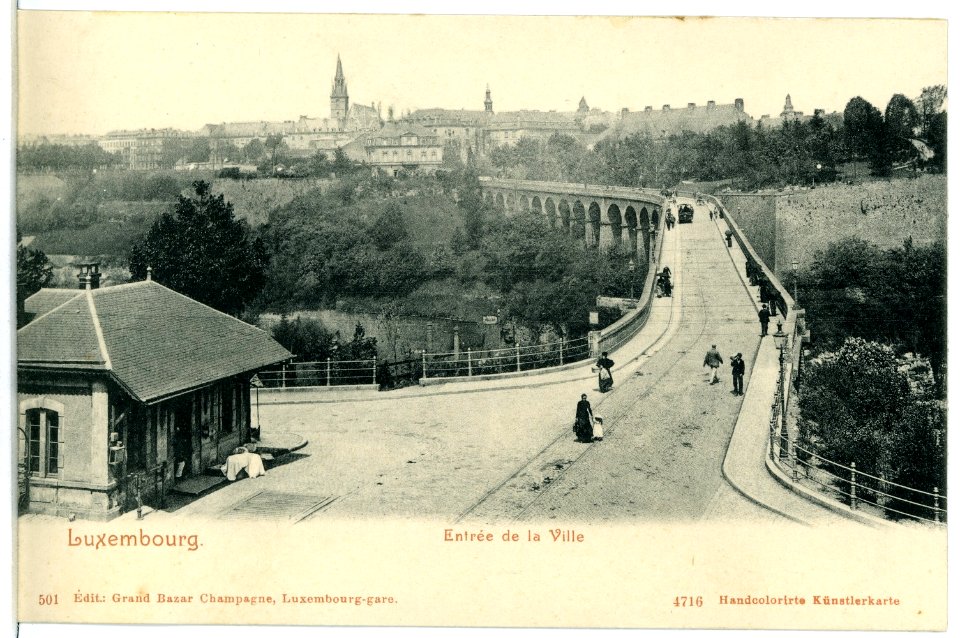 04716-Luxemburg-1903-Entree de la Ville-Brück & Sohn Kunstverlag