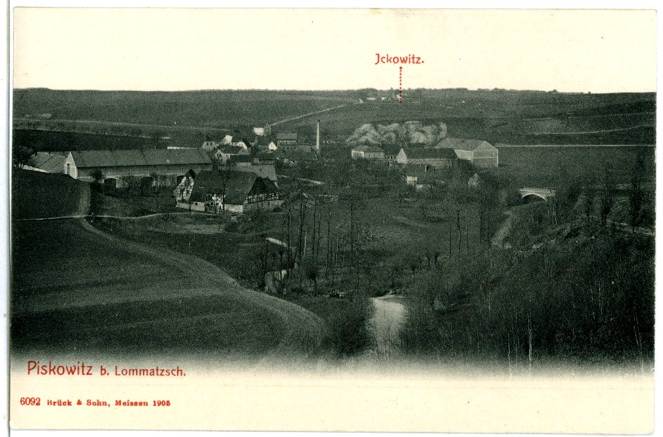 06092-Piskowitz-1905-Blick auf Piskowitz und Ickowitz-Brück & Sohn Kunstverlag