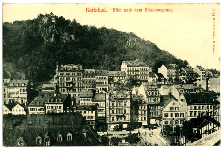 06014-Karlsbad-1905-Blick nach dem Hirschensprung-Brück & Sohn Kunstverlag
