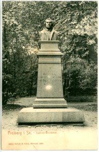 03900-Freiberg-1903-Luther Denkmal-Brück & Sohn Kunstverlag