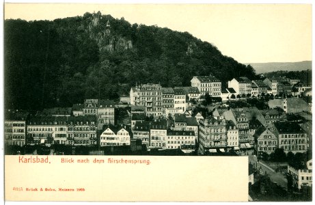 06015-Karlsbad-1905-Blick nach dem Hirschensprung-Brück & Sohn Kunstverlag