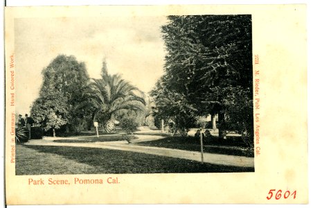 05601-Pomona-1904-Park Scene Pomona, California-Brück & Sohn Kunstverlag