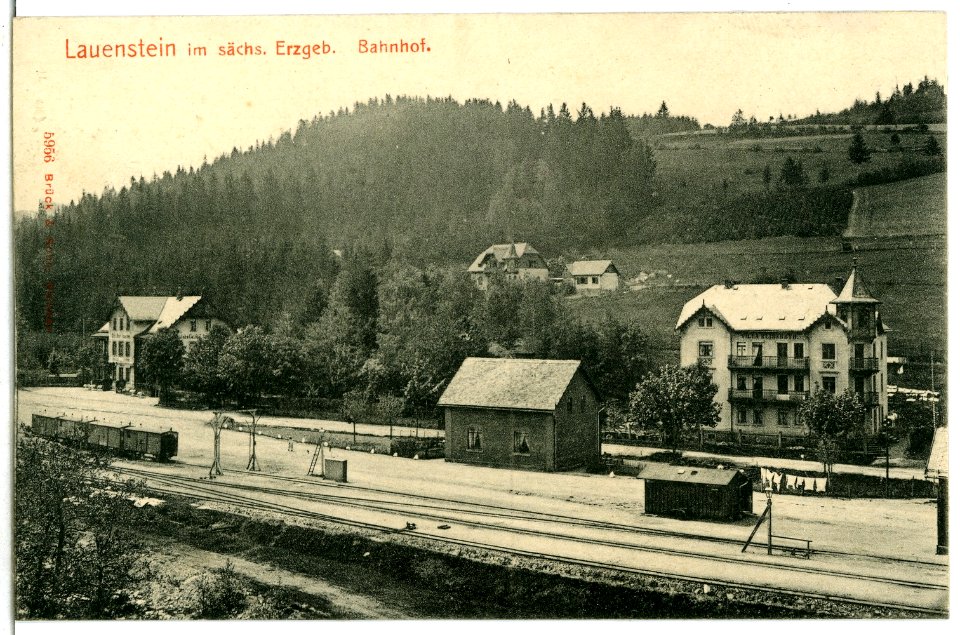 05956-Lauenstein-1905-Bahnhof-Brück & Sohn Kunstverlag