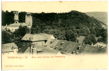 03660-Waldenburg-1903-Blick aufs Schloß und Rotenberg-Brück & Sohn Kunstverlag