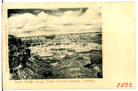 05622-Grand Canyon-1904-From Brigth Angel Hotel, Grand Canyon, Arizona-Brück & Sohn Kunstverlag photo