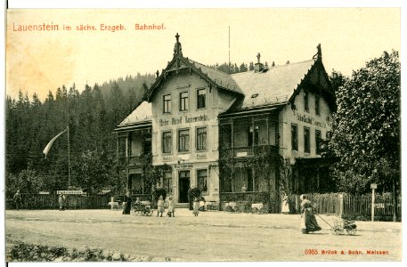 05955-Lauenstein-1905-Bahnhof-Brück & Sohn Kunstverlag