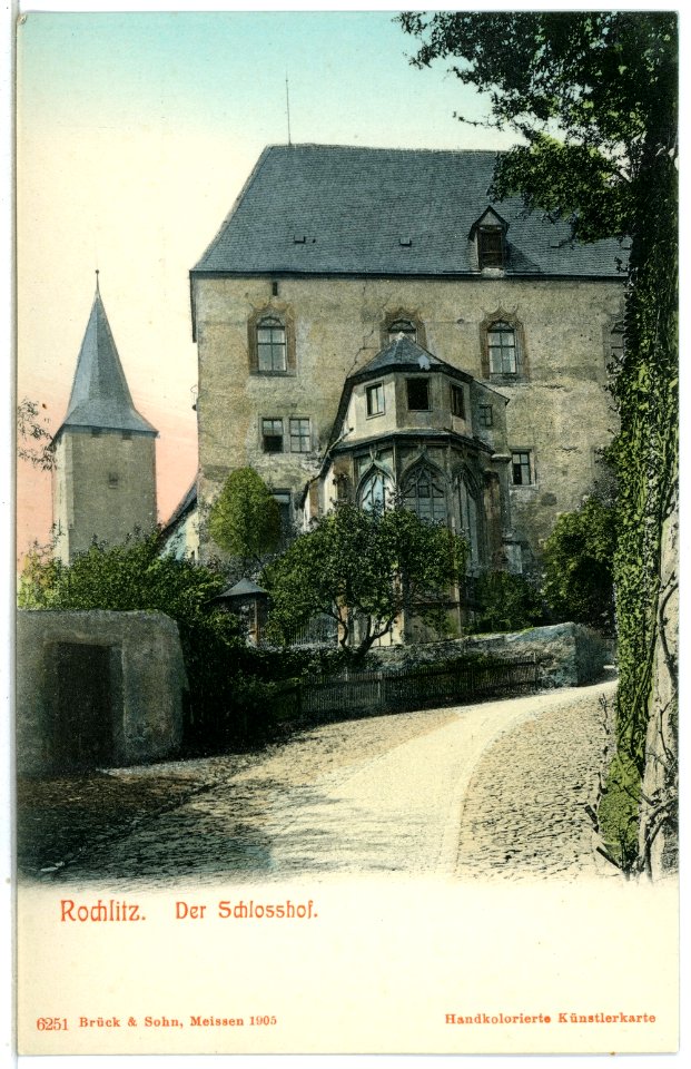 06251-Rochlitz-1905-Schloßhof-Brück & Sohn Kunstverlag