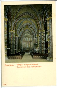 05700-Budapest-1905-Innenraum der Matiaskirche-Brück & Sohn Kunstverlag