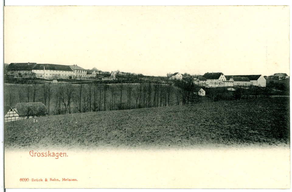 06090-Großkagen-1905-Blick ins Dorf-Brück & Sohn Kunstverlag