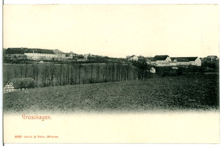 06090-Großkagen-1905-Blick ins Dorf-Brück & Sohn Kunstverlag