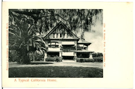 05570-Kalifornien-1904-A Typical California Home-Brück & Sohn Kunstverlag