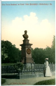 03657-Waldenburg-1903-Otto-Victor-Denkmal im fürstlichen Park Grünfeld-Brück & Sohn Kunstverlag