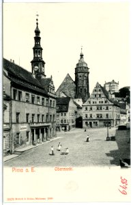 05879-Pirna-1905-Obermarkt-Brück & Sohn Kunstverlag