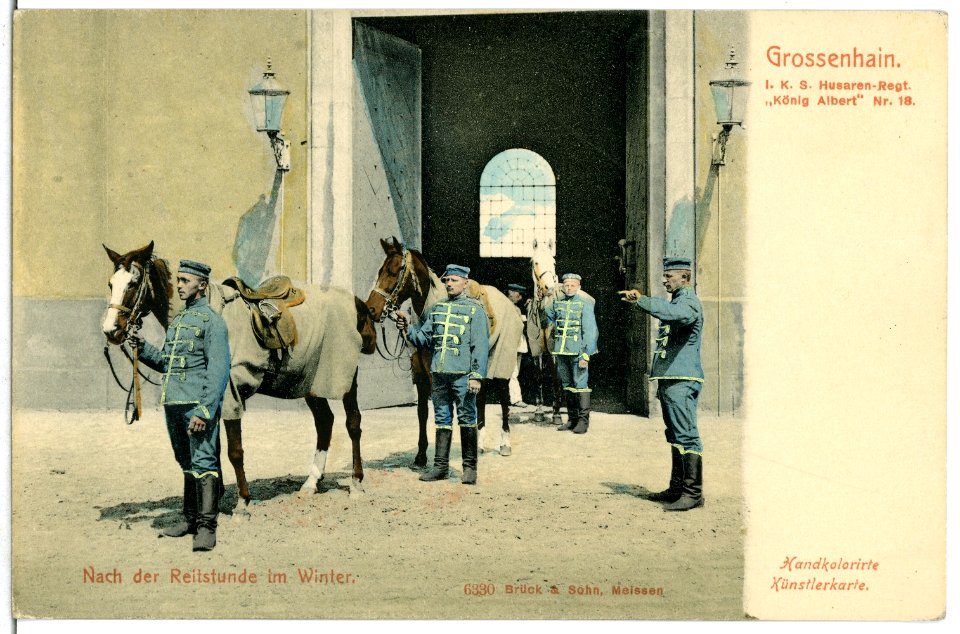 06330-Großenhain-1905-1. Königlich Sächsisches Husaren-Regiment König Albert Nr. 18-Brück & Sohn Kunstverlag