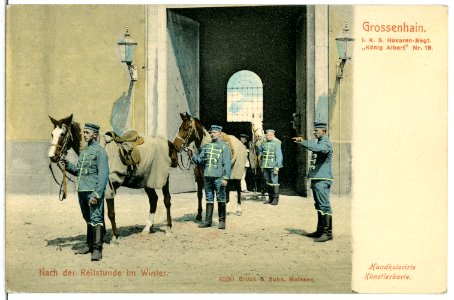 06330-Großenhain-1905-1. Königlich Sächsisches Husaren-Regiment König Albert Nr. 18-Brück & Sohn Kunstverlag