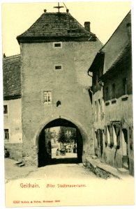 06262-Geithain-1905-Alter Stadtmauerturm-Brück & Sohn Kunstverlag