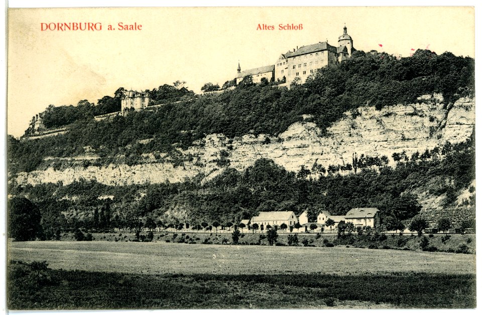 05814-Dornburg-1905-Blick zum alten Schloß-Brück & Sohn Kunstverlag