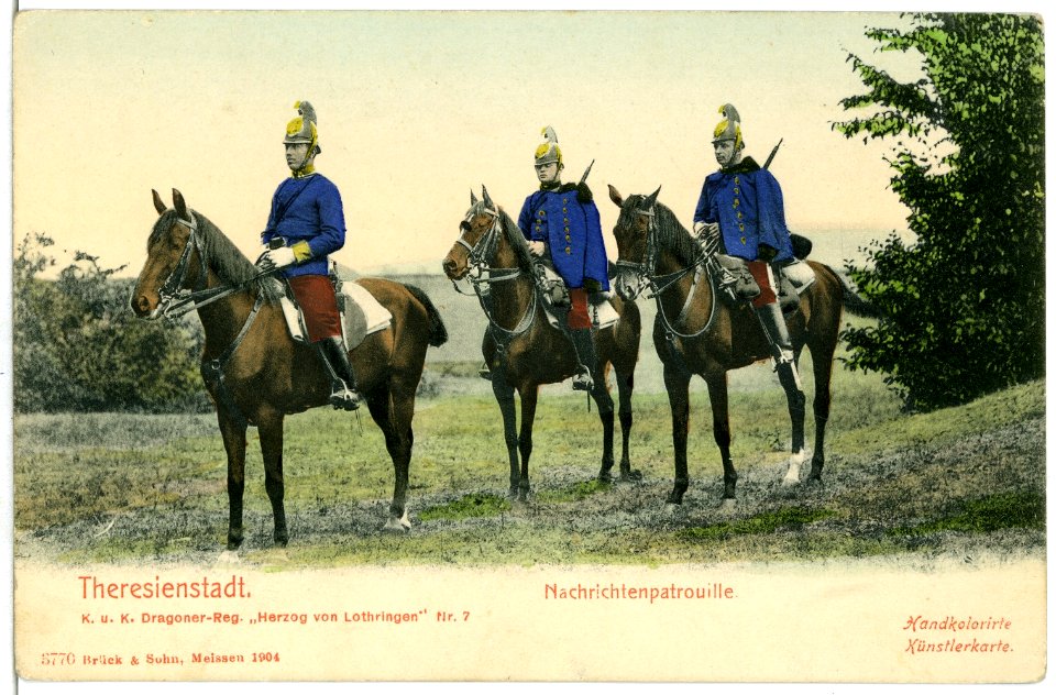 03770-Theresienstadt-1903-Nachichtenpatrouille-Brück & Sohn Kunstverlag