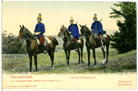 03770-Theresienstadt-1903-Nachichtenpatrouille-Brück & Sohn Kunstverlag photo