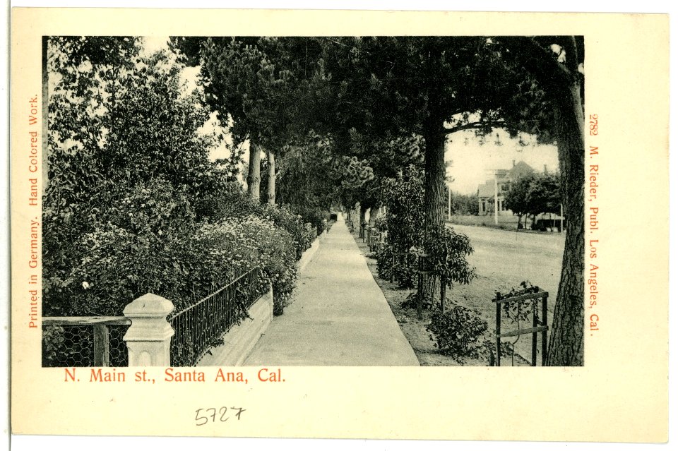 05727-Santa Ana-1905-N. Main st. Santa Ana-Brück & Sohn Kunstverlag