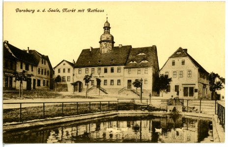 05816-Dornburg-1905-Markt mit Rathaus-Brück & Sohn Kunstverlag