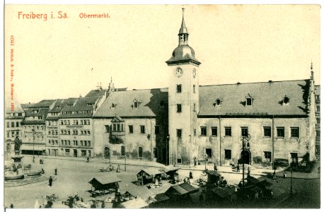 06042-Freiberg-1905-Obermarkt-Brück & Sohn Kunstverlag