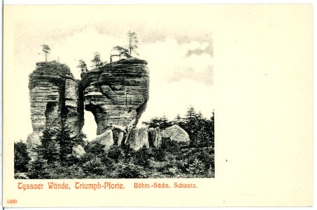 05929-Tyssa-1905-Tyssaer Wände - Triumph-Pforte-Brück & Sohn Kunstverlag