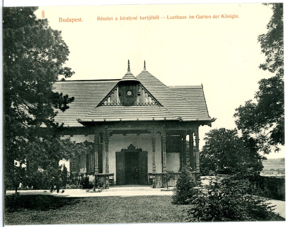 05628-Budapest-1904-Lusthaus im Garten der Königin-Brück & Sohn Kunstverlag