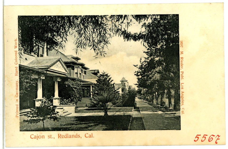 05567-Redlands-1904-Cajon st., Redlands, California-Brück & Sohn Kunstverlag