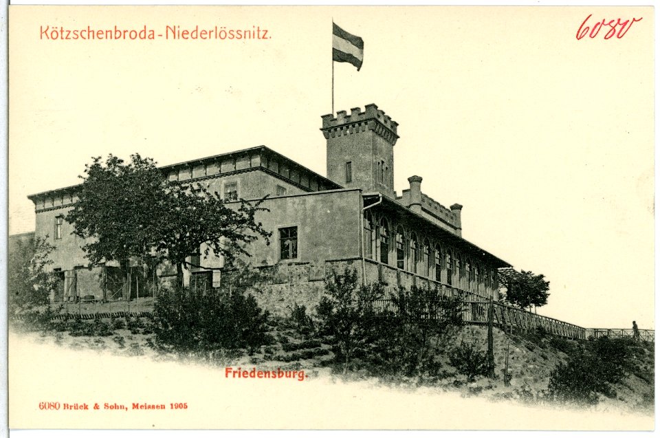 06080-Kötzschenbroda-1905-Friedensburg-Brück & Sohn Kunstverlag