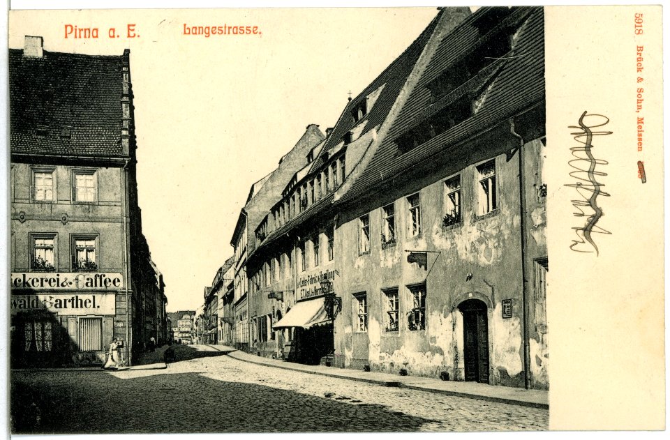 05918-Pirna-1905-Langestraße-Brück & Sohn Kunstverlag
