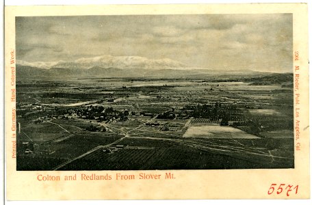 05571-Colton-1904-Colton and Redlands From Slover Mt.-Brück & Sohn Kunstverlag