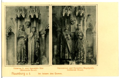 05843-Naumburg-1905-Stifterfiguren im Dom-Brück & Sohn Kunstverlag