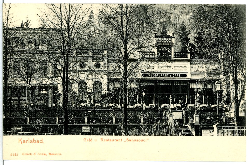 05145-Karlsbad-1904-Cafe und Restaurant Sanssouci-Brück & Sohn Kunstverlag