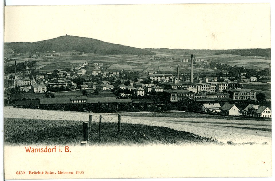 06459-Warnsdorf-1905-Blick über Warnsdorf-Brück & Sohn Kunstverlag