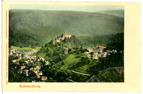 05208-Schwarzburg-1904-Blick auf die Stadt-Brück & Sohn Kunstverlag